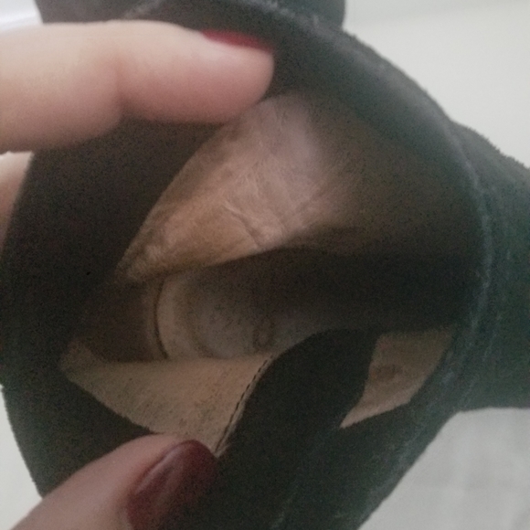 *SOLD* Joie suede boots heeled leather black sz 36 - Picture 3 of 6